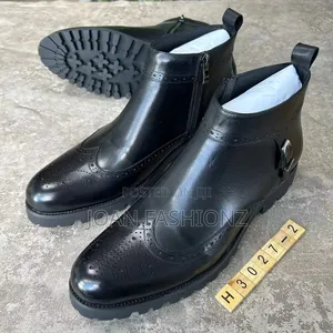 Men's Formal Classic Boots _Black Brown