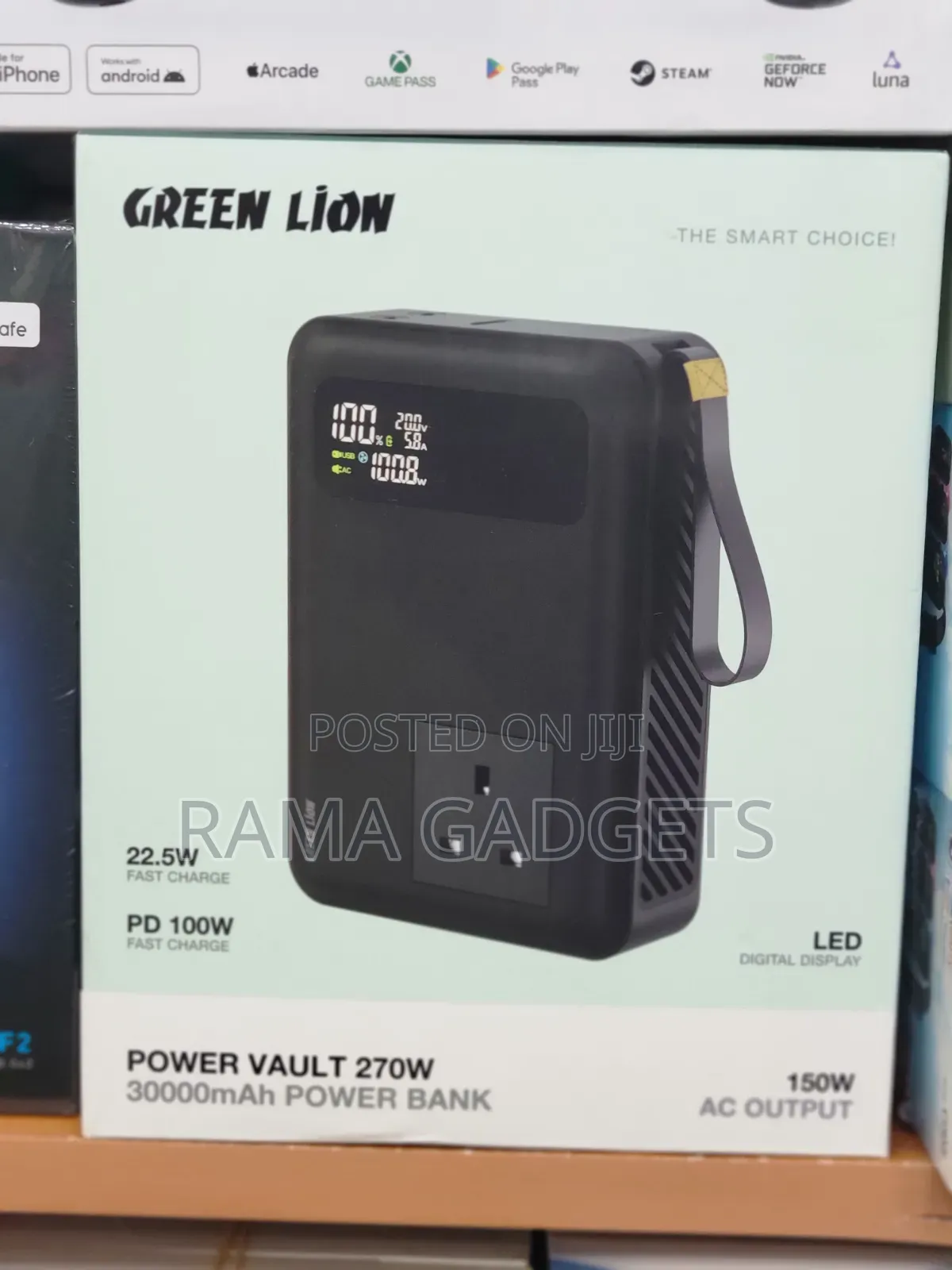 Green Lion Power Vault 270w 30000mah Power Bank.