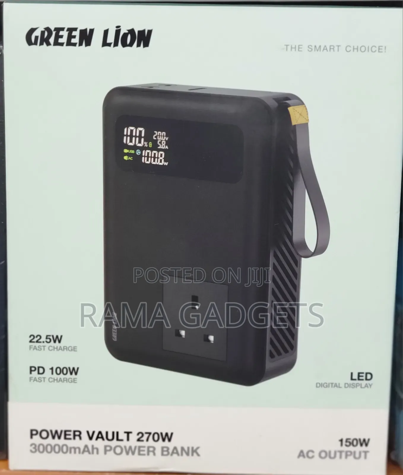 Green Lion Power Vault 270w 30000mah Power Bank.