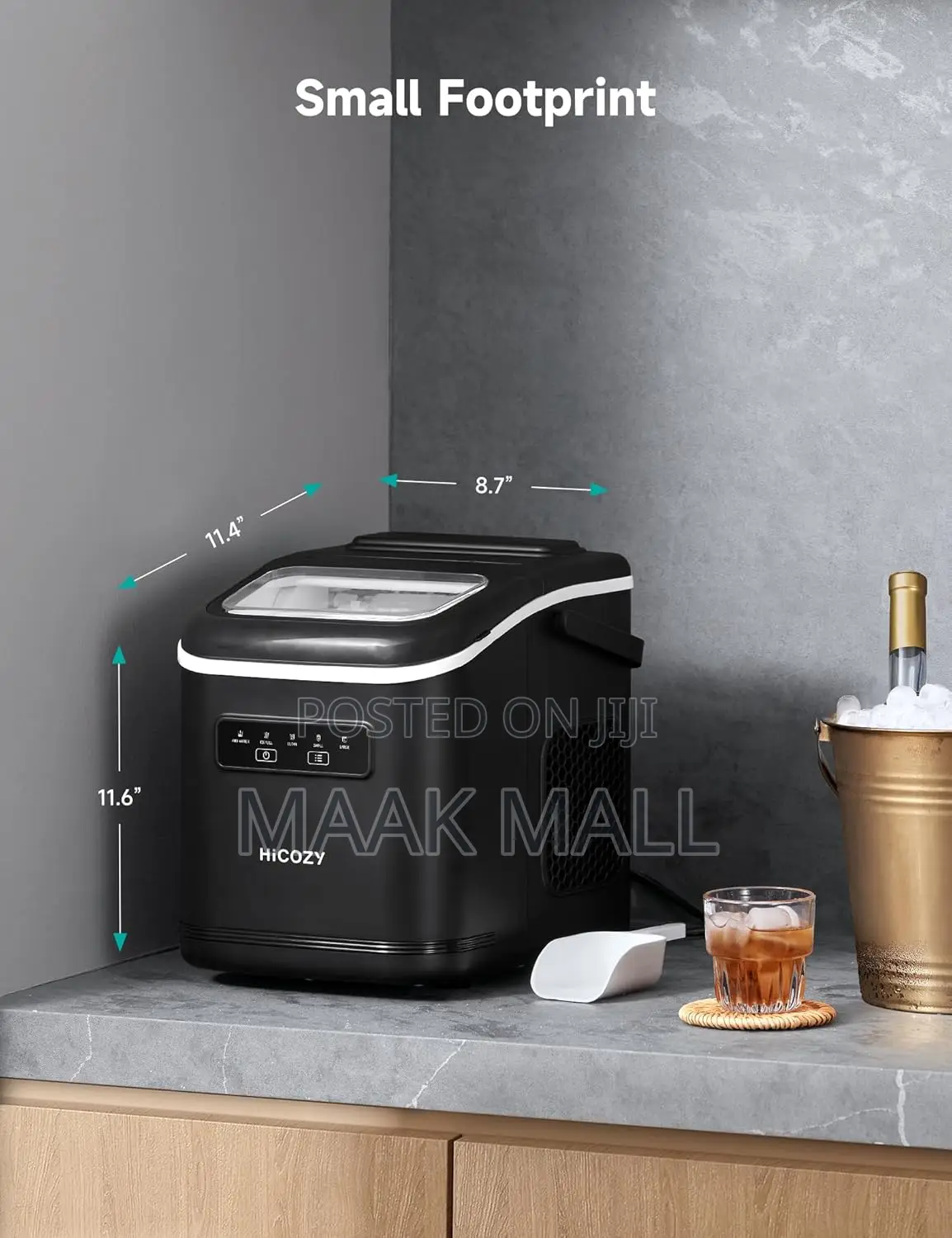 Ice Maker, Ice Cube Machine,Water 1.4l Production Capacity