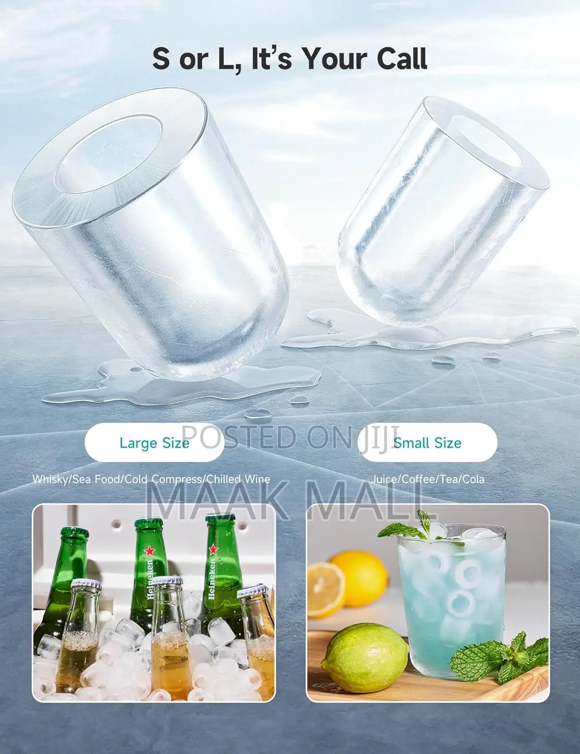 Ice Maker, Ice Cube Machine,Water 1.4l Production Capacity