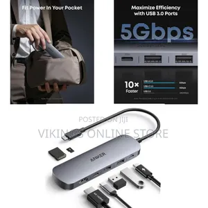 Anker Portable Muiti -Function Usb-C Hub 7 in 1 Hdm1 - Multicolor
