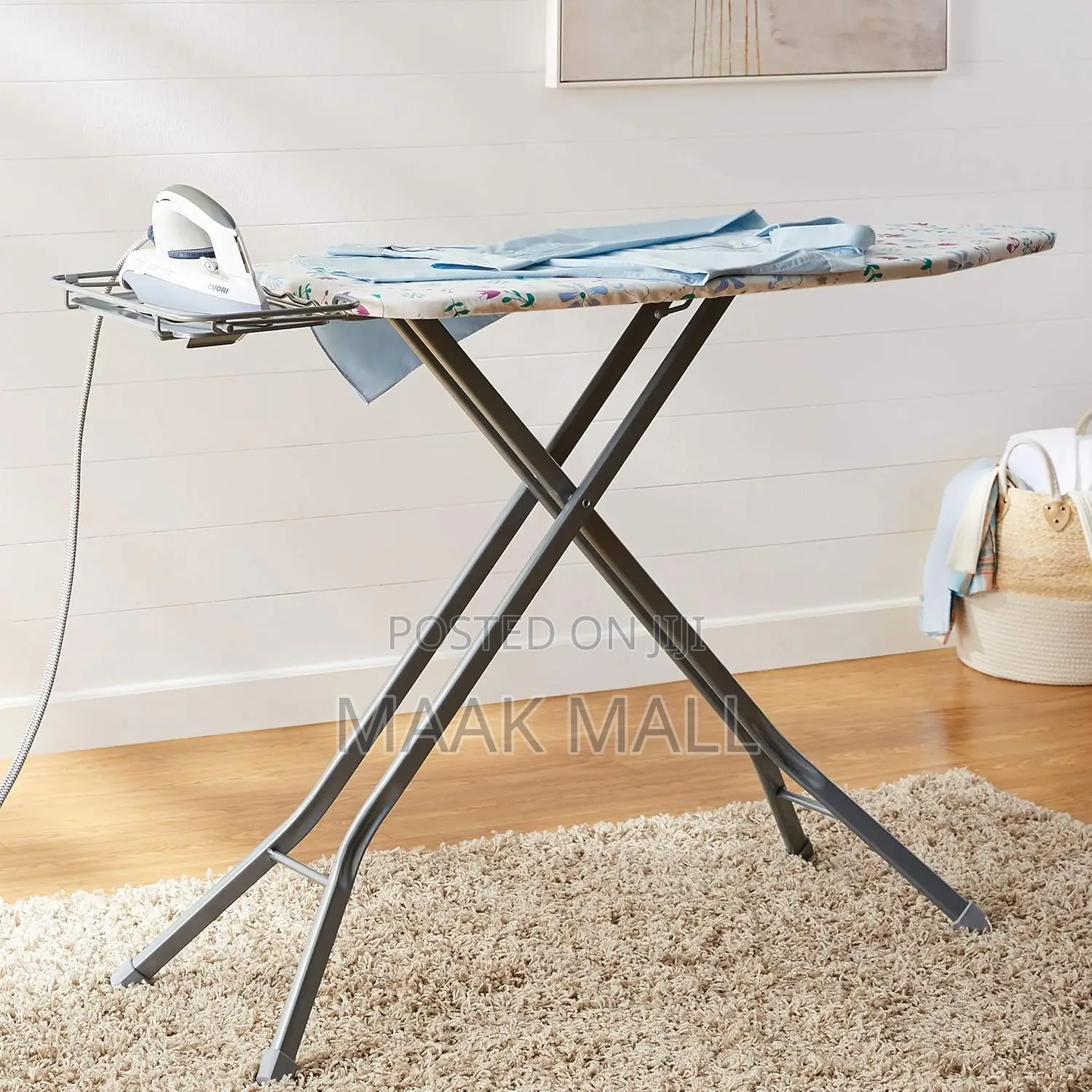 Basics Ironing Board With Storage Compartment