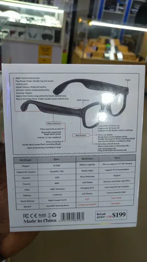 Aimb-G1 Smart Glasses Camera Video Picture Surveillance 8 Mega Pixel