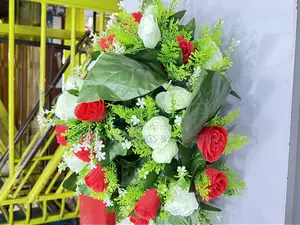 Table Flower(Artificial,Red and White)
