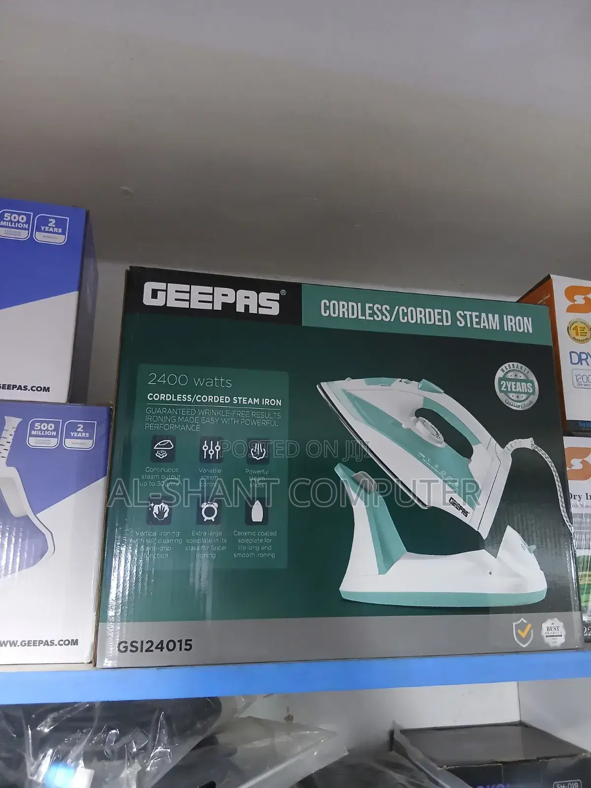 Geepas Cordless/Corded Steam Iron