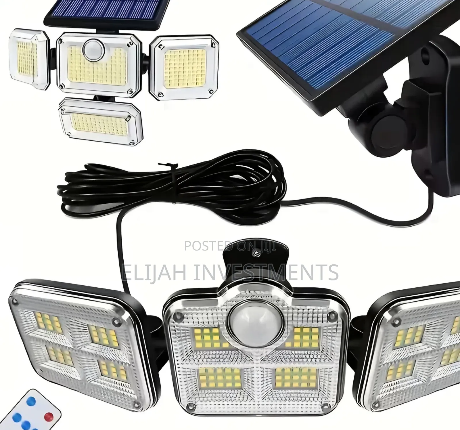 Solar-Powered Led Security Floodlight