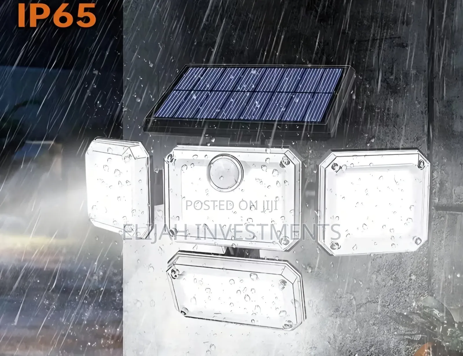 Solar-Powered Led Security Floodlight