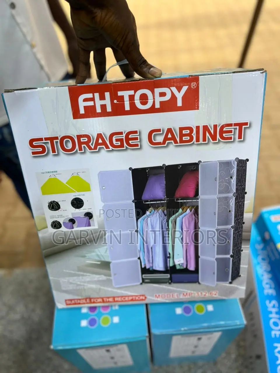 Storage Cabinet Wardrobe Plastic