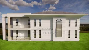 Artistic Impression of a Simple 3 Storied House