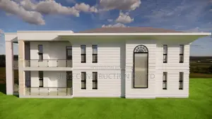 Artistic Impression of a Simple 3 Storied House