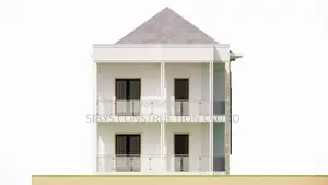 Artistic Impression of a Simple 3 Storied House