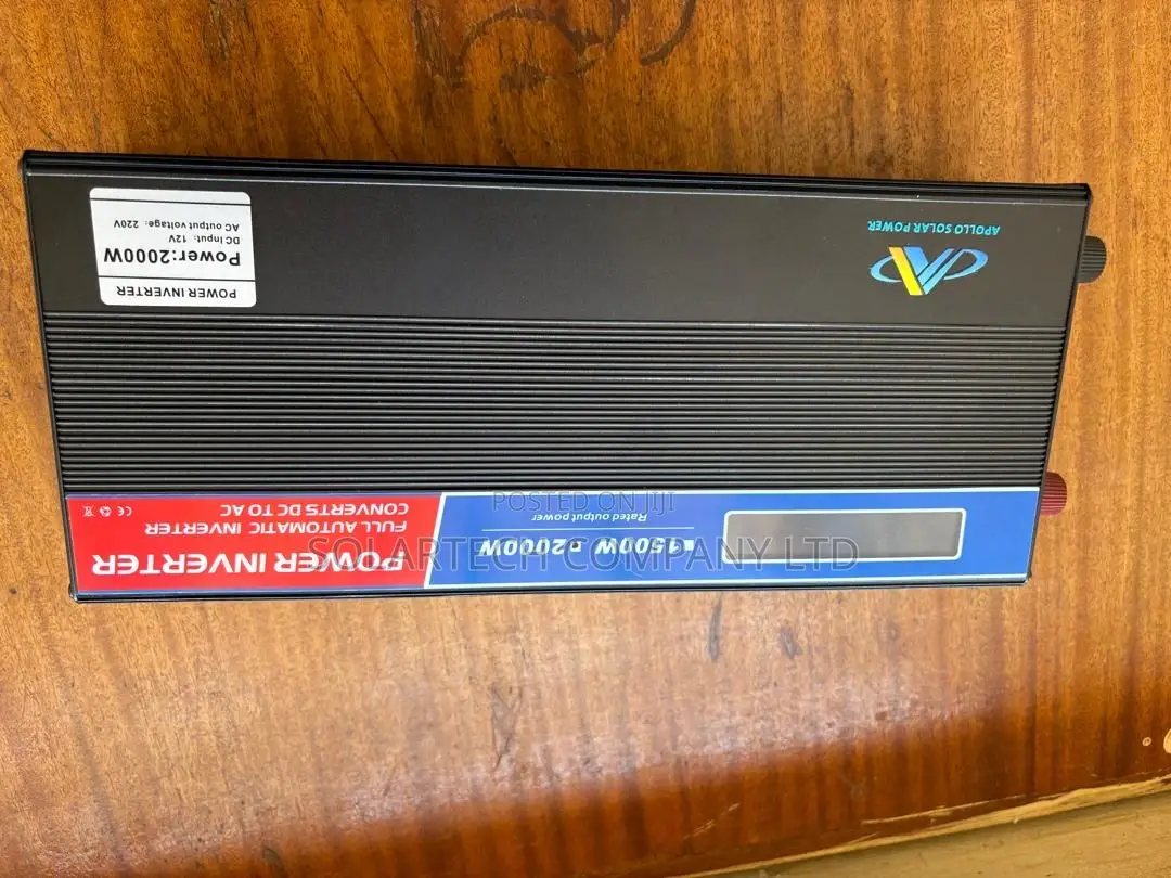 2000w Apollo Pure Sine Wave Inverter – Safe for All Appliances