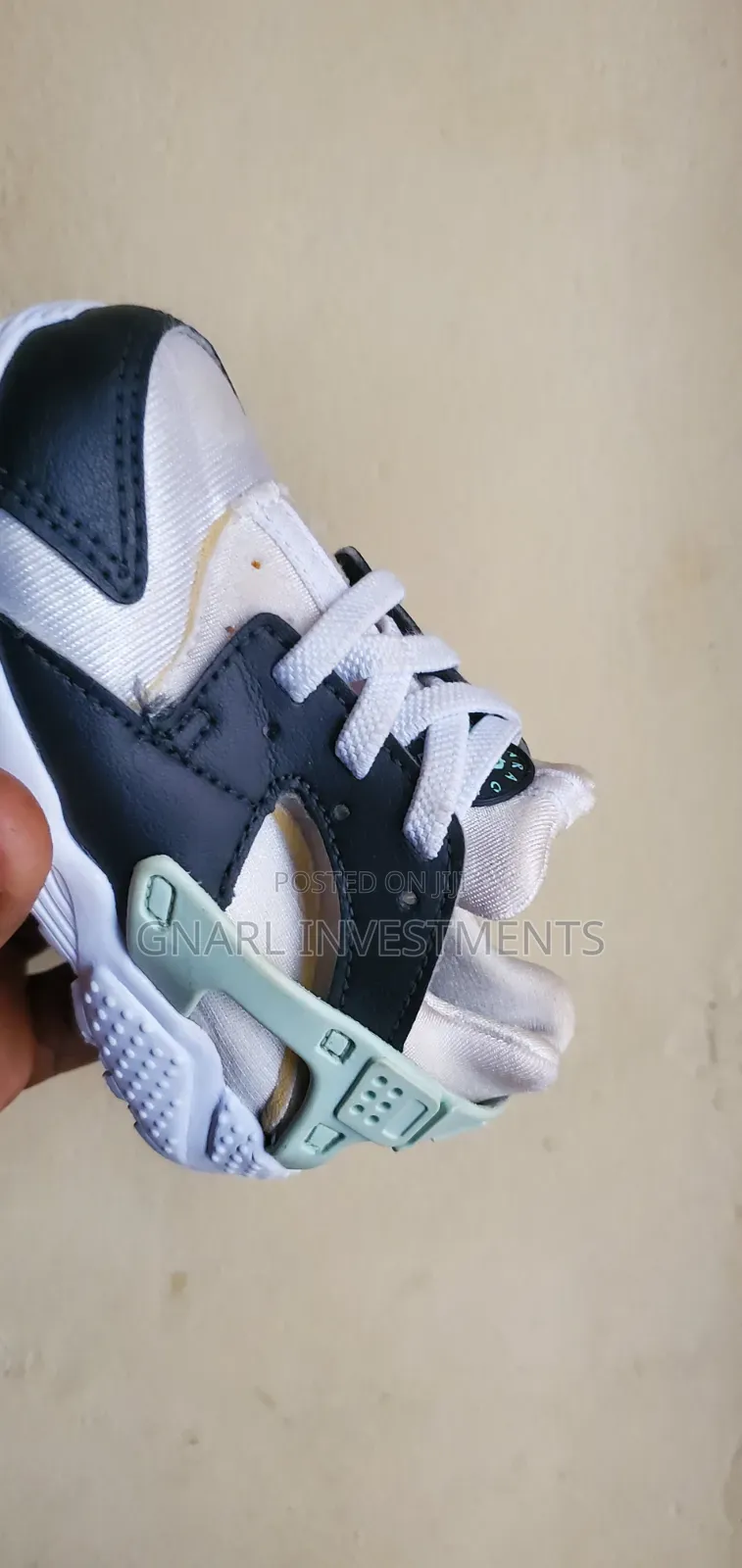 Nike Air Huarache Run Toddler's White / Mint Trainer