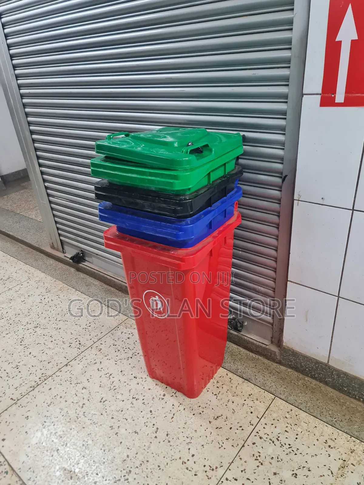 Street Waste Collection 120litres Plastic Dust Bins Plastic Dust Bins