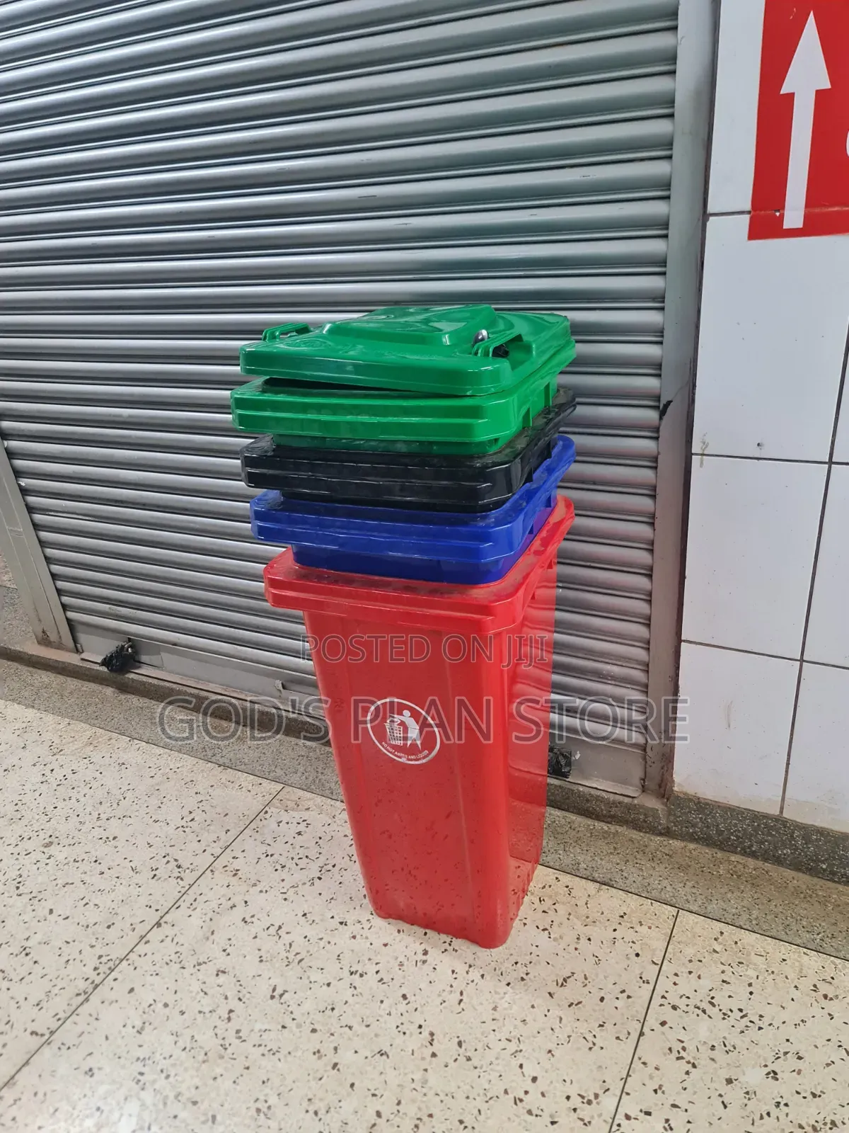 Street Waste Collection 120litres Plastic Dust Bins Plastic Dust Bins
