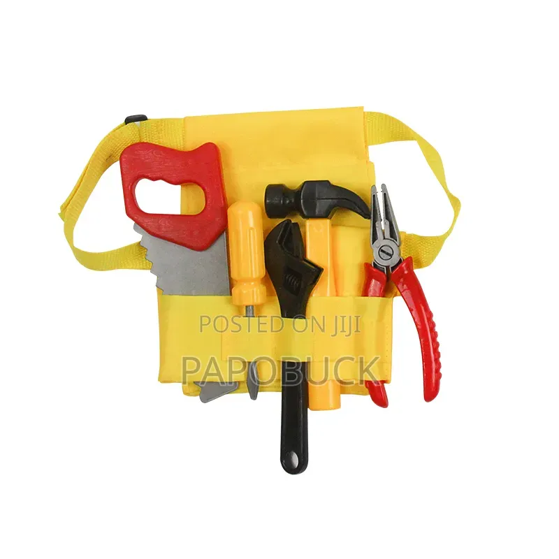 Children's Construction Worker Costume Play Set With Plastic Tools