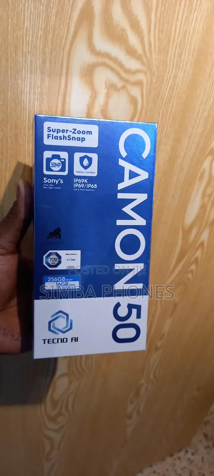 New Tecno Camon 50 256 GB Purple