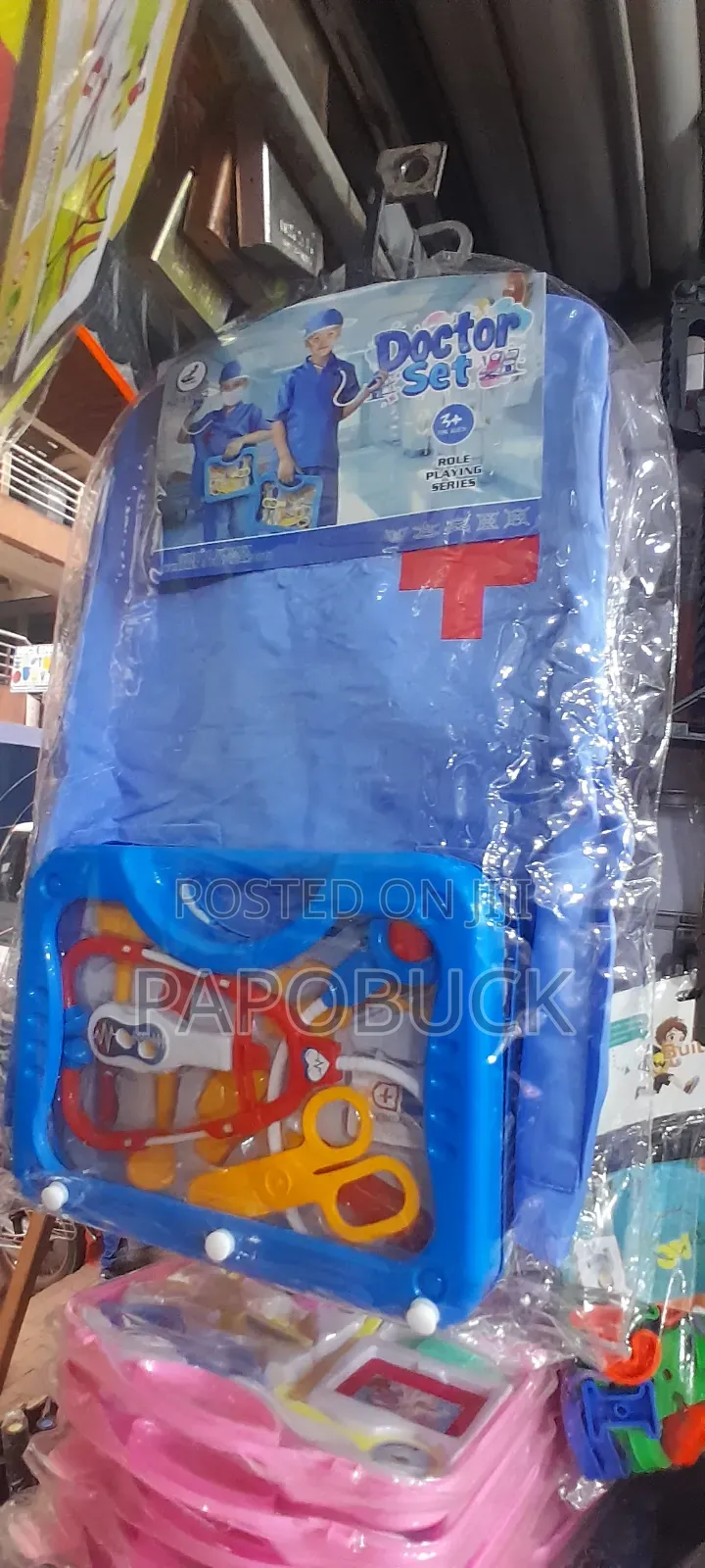 Blue Kids Doctor Full Costume Set.