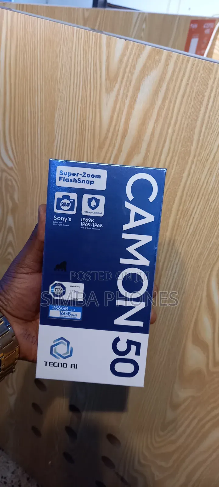 New Tecno Camon 50 256 GB Silver