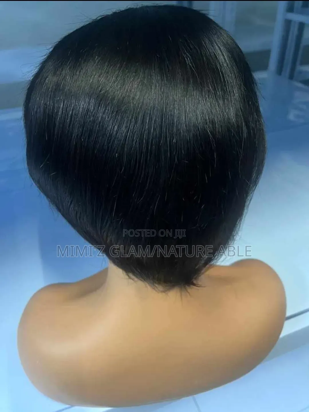 13×4black Pixie Human Wig