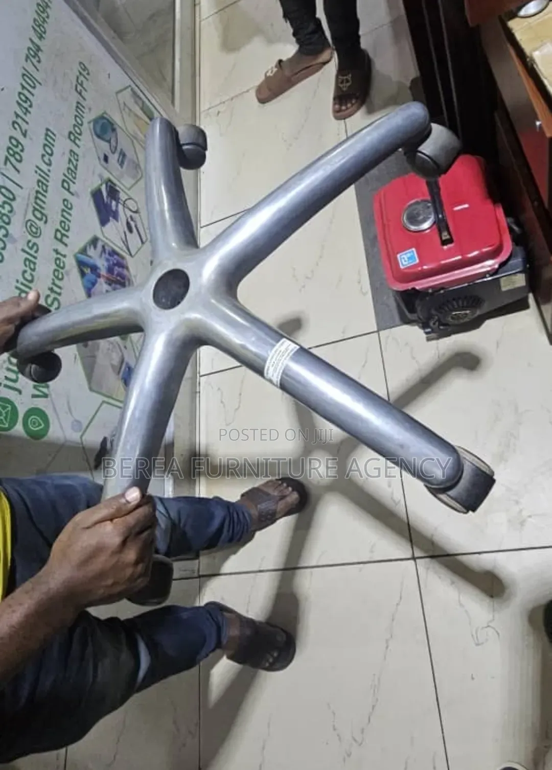 Metallic Stands Repair and Replacement on Office Chairs