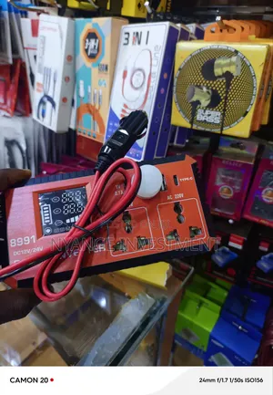 Power Inverter. Car Power Inverter With Emergency Light