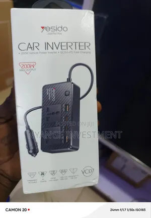 Yesdo Car Inverter 200w. Inverter and Adaptor