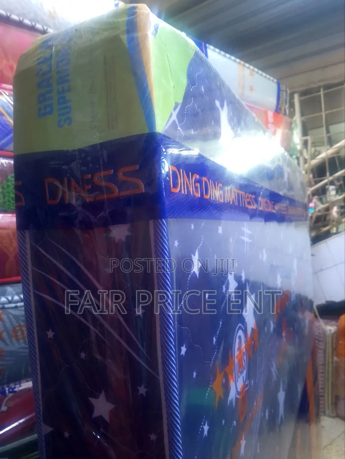 High Quality Fibre Mattress. 5*6*6inches.( Blue)