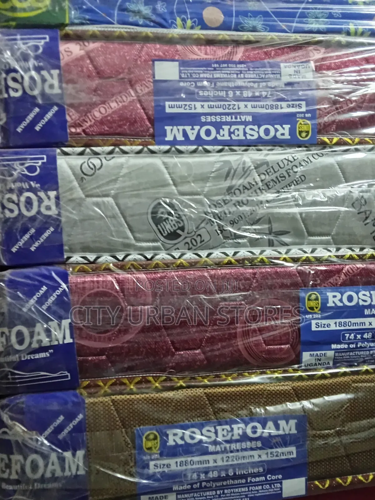 5*6 Rose Foam Quilted Mattresses
