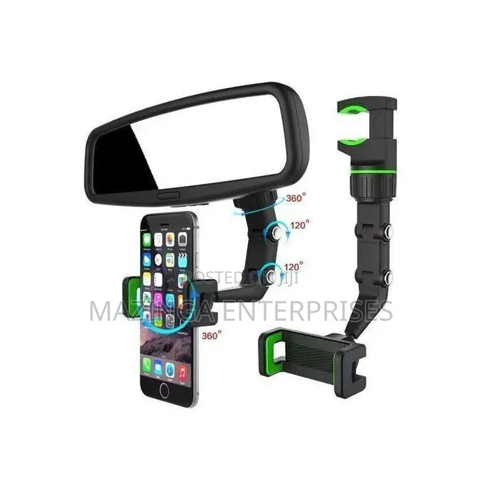 Universal Clip Cellphone Holder for Use in Vehicles or on Furniture