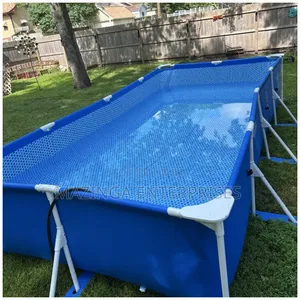 4.5mx2.2mx75cm Intex Rectanglar Metal Frame Above-ground Swimming Pool
