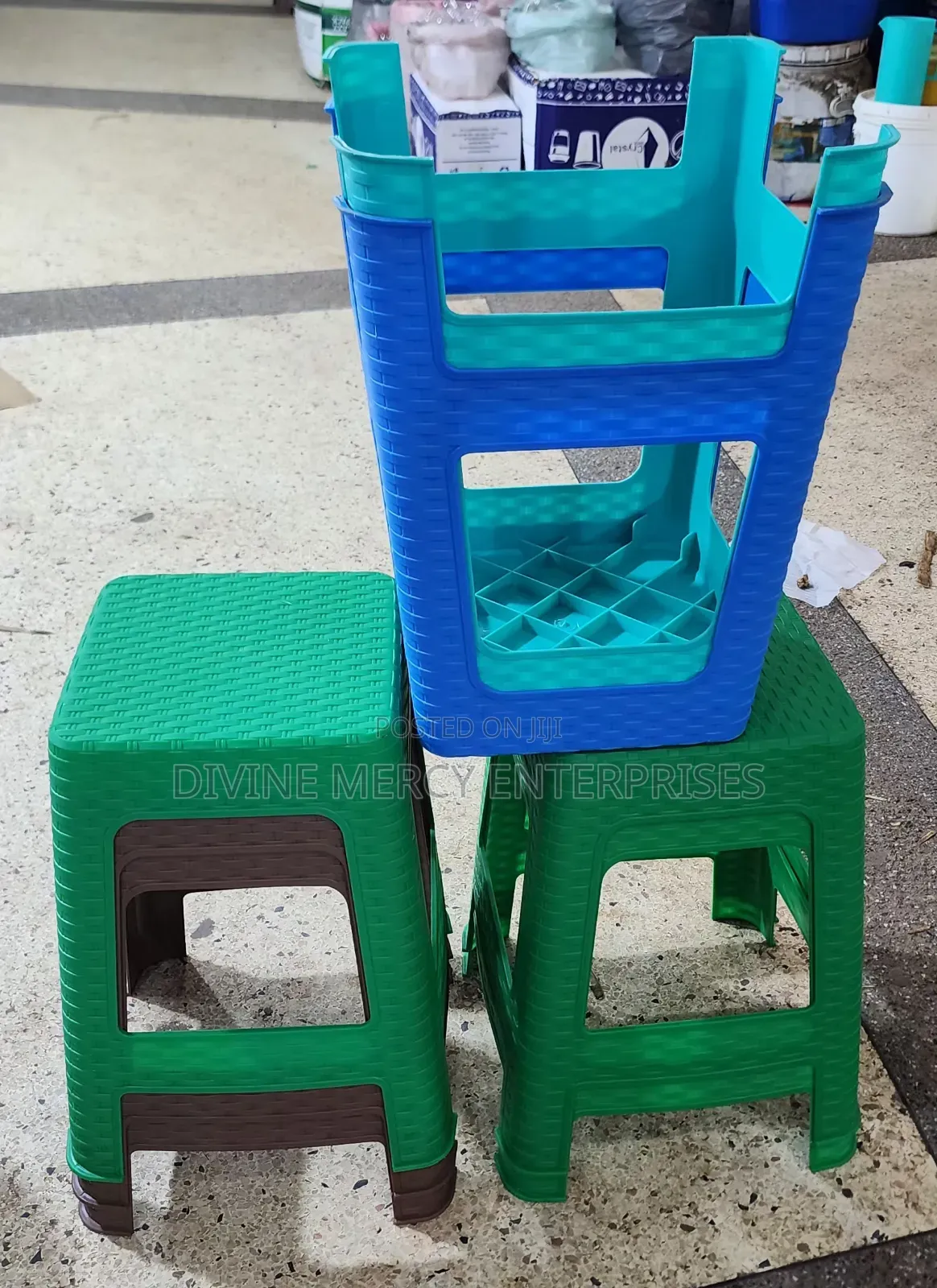 Mixed Colors Stool