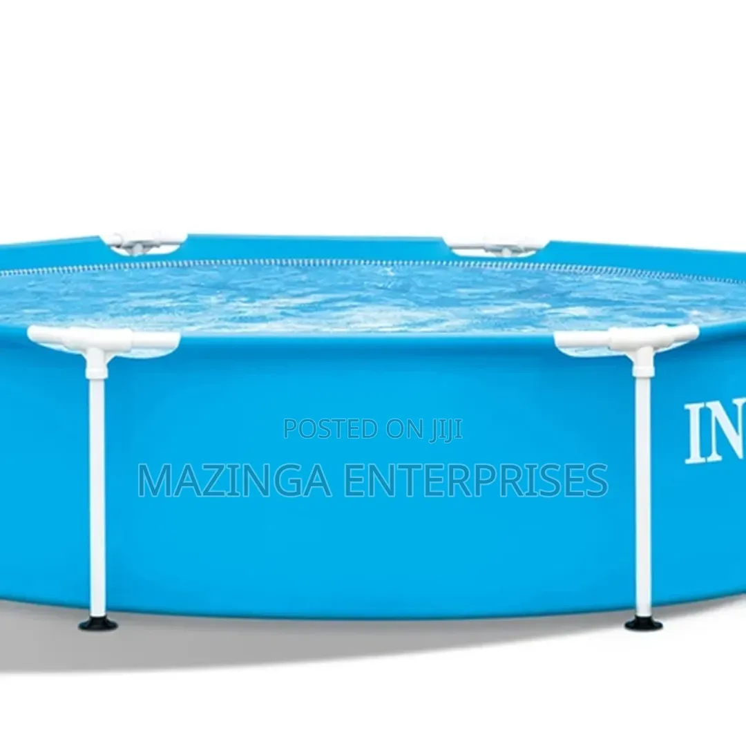 Intex 8ft X 20-Inch or 2.4mtrs Round Metal Frame Swimming Pool
