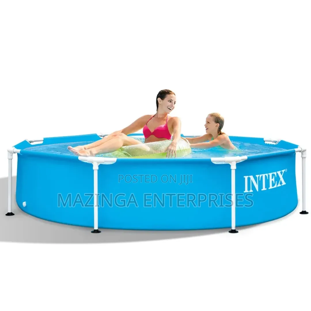 Intex 8ft X 20-Inch or 2.4mtrs Round Metal Frame Swimming Pool