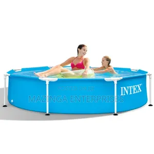Intex 8ft X 20-Inch or 2.4mtrs Round Metal Frame Swimming Pool