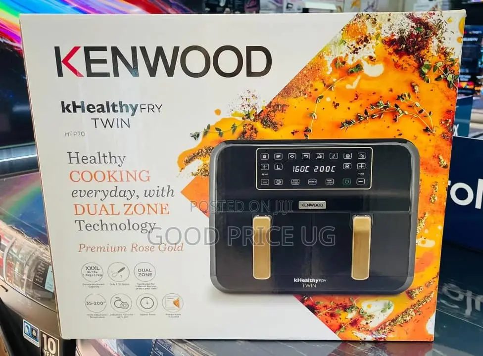 Kenwood Khealthyfry Twin Air Fryer (Model Hfp70).