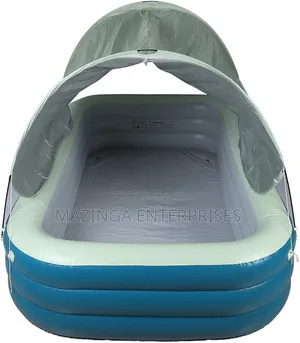 Inflatable Pool With Removable Sunshade Canopy