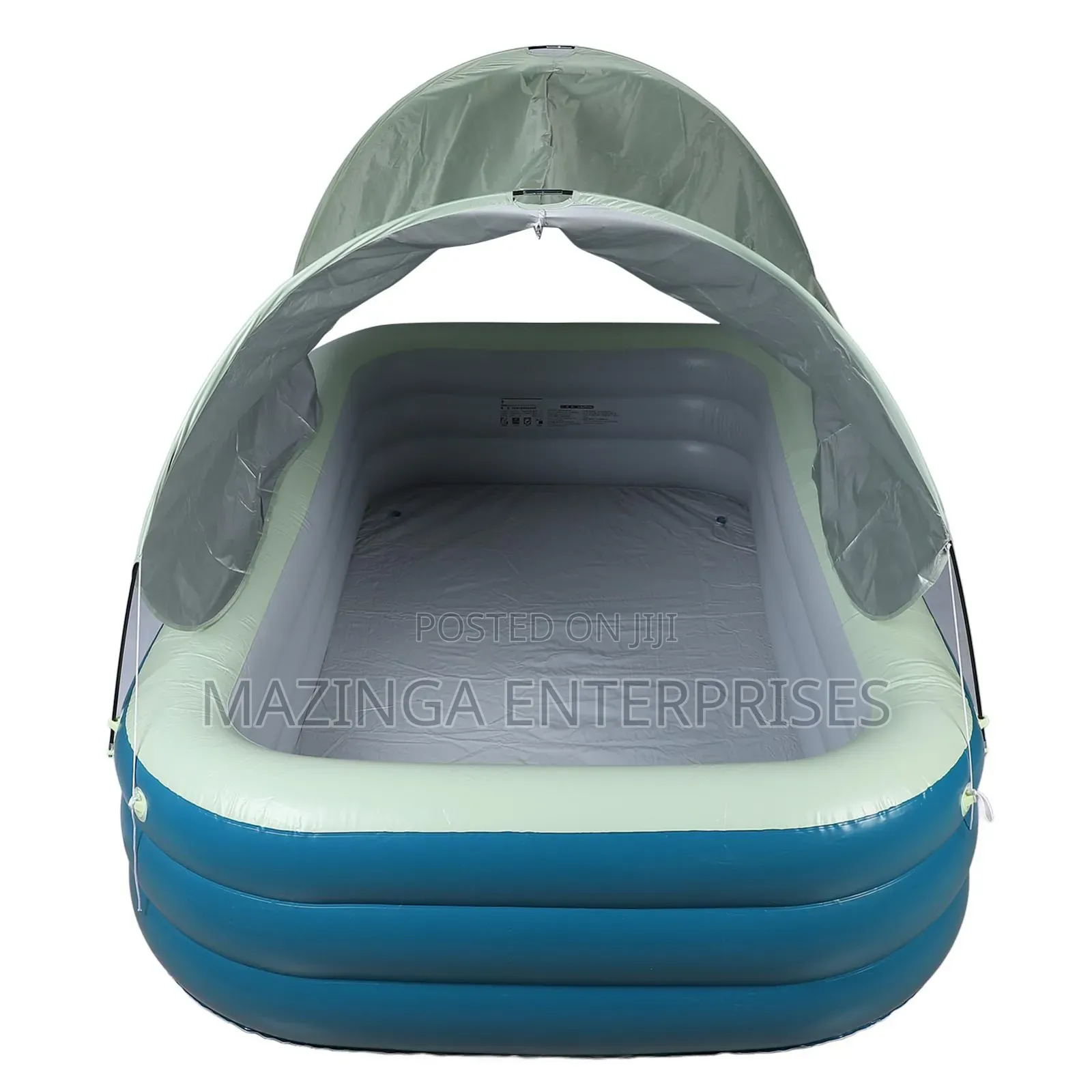 Inflatable Pool With Removable Sunshade Canopy