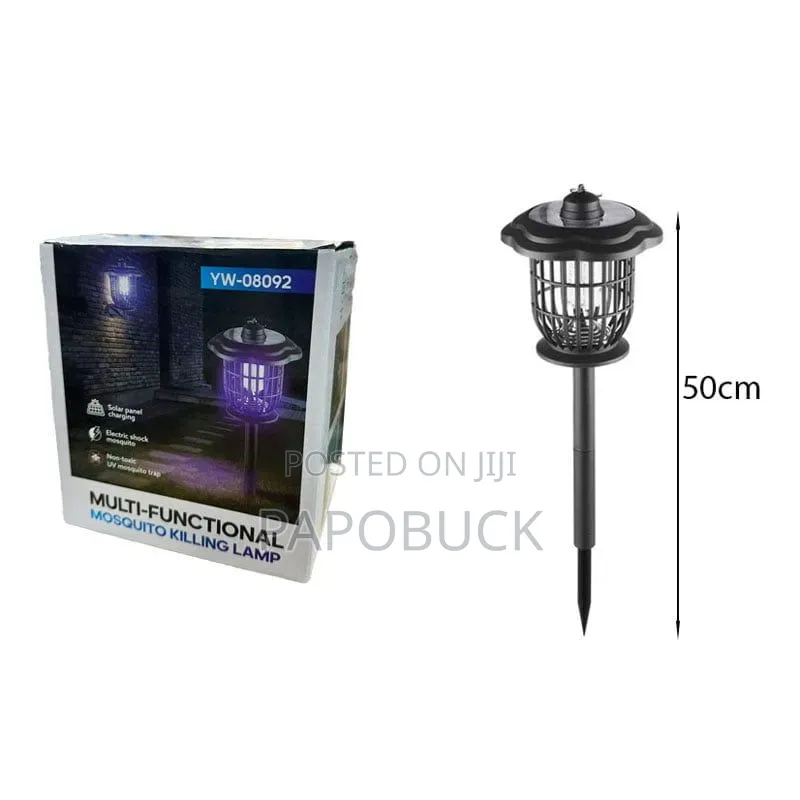 Multi-Functional Solar-Powered Mosquito Killing Lamp.