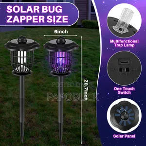 Multi-Functional Solar-Powered Mosquito Killing Lamp.