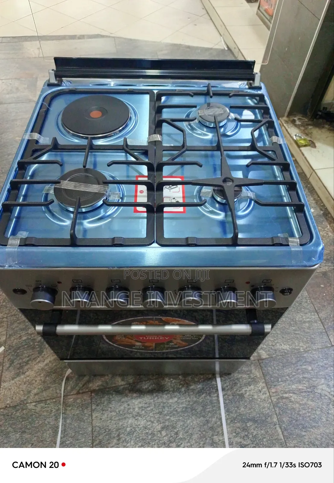 3*1 SPJ Cooker With Electric Oven. 60by60 3*1 Cooker and Burner