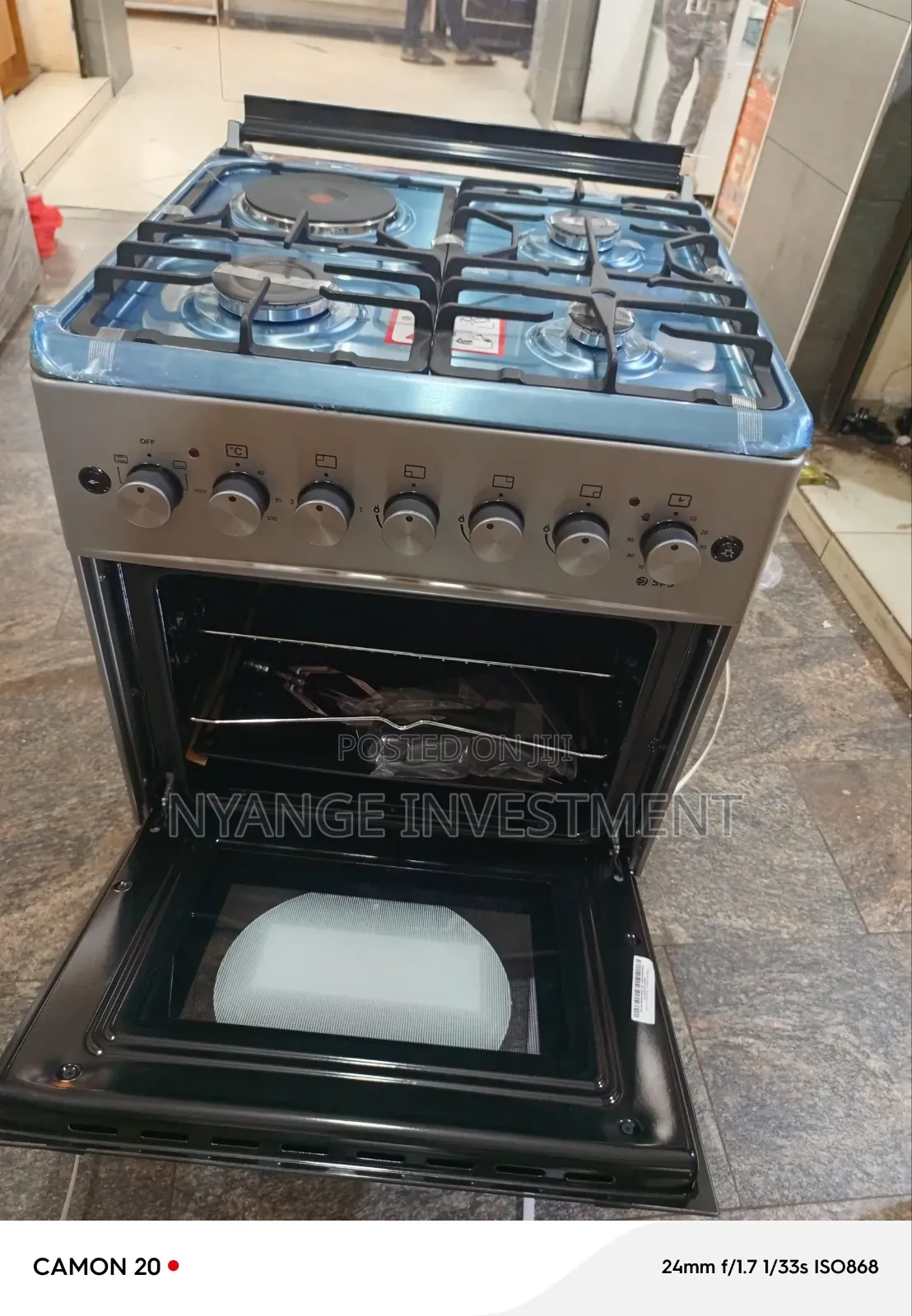 3*1 SPJ Cooker With Electric Oven. 60by60 3*1 Cooker and Burner