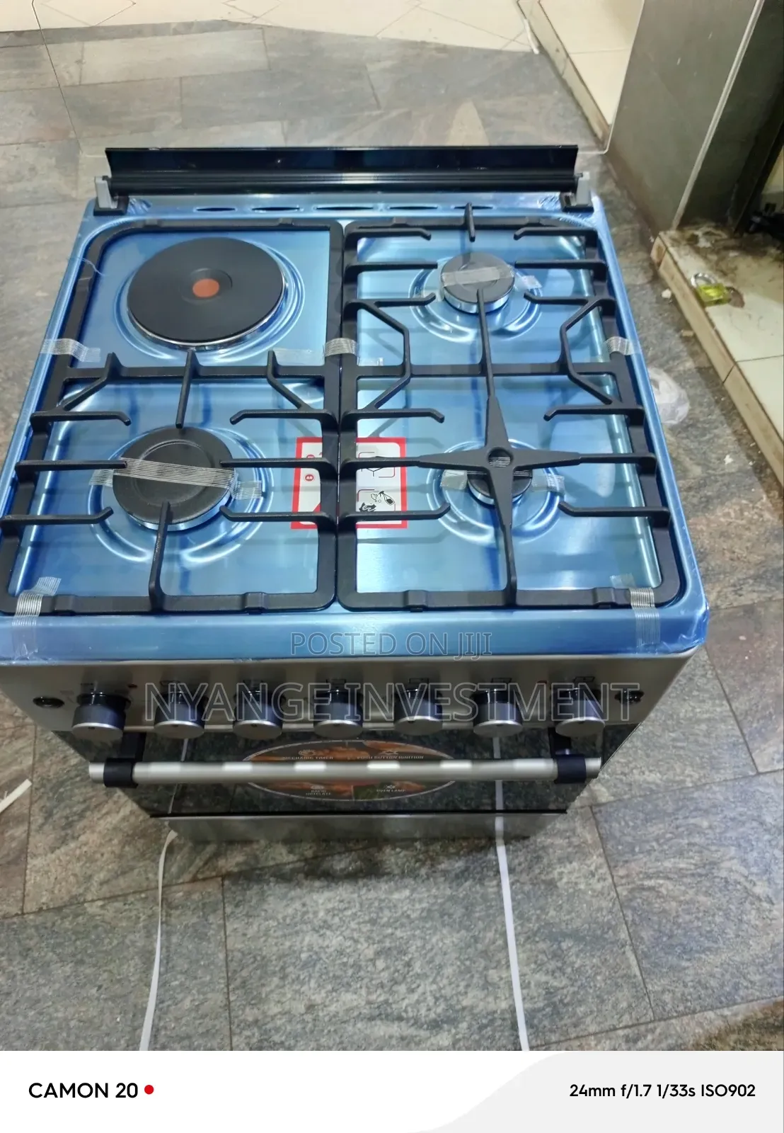 60by60 Cooker and Burner With 3gas 1 Electric