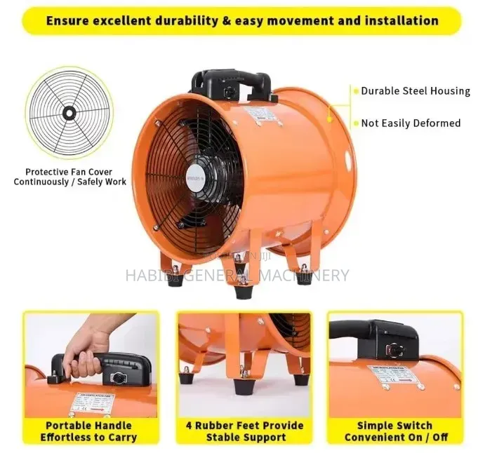 Industrial 14 Inch/Exhaust/Extraction Electric Aluminum Alloy Fan