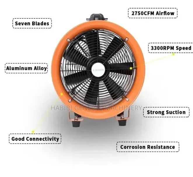 Edon Portable Exhaust /Extraction/Low Noise/Strong Suction Fan