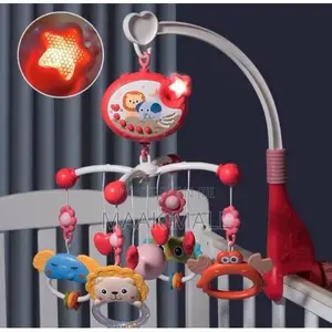 Rotating Baby Music Crib Mobile Remote Control
