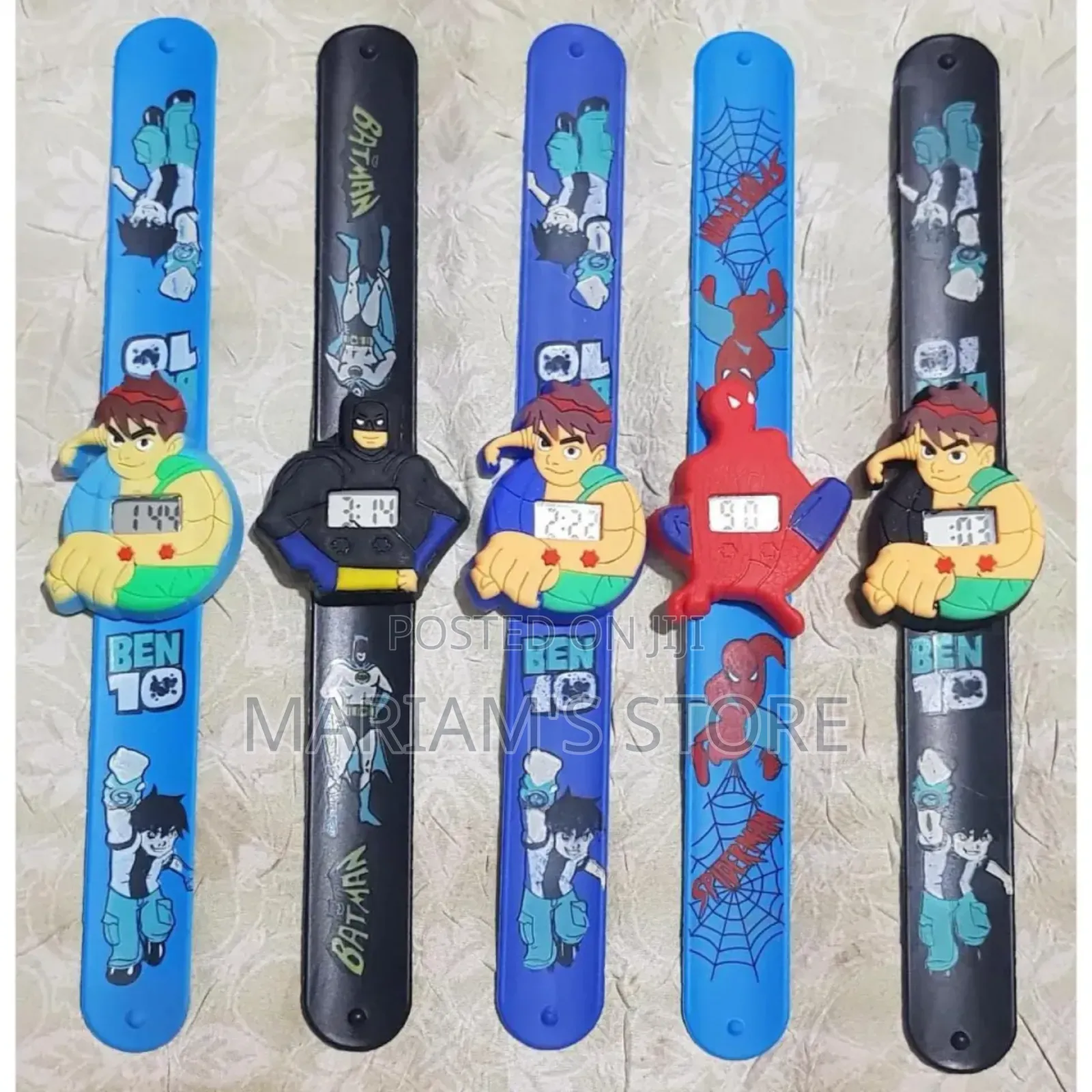 Themed Cartoon Children's Wristwatches With Digital Displays.