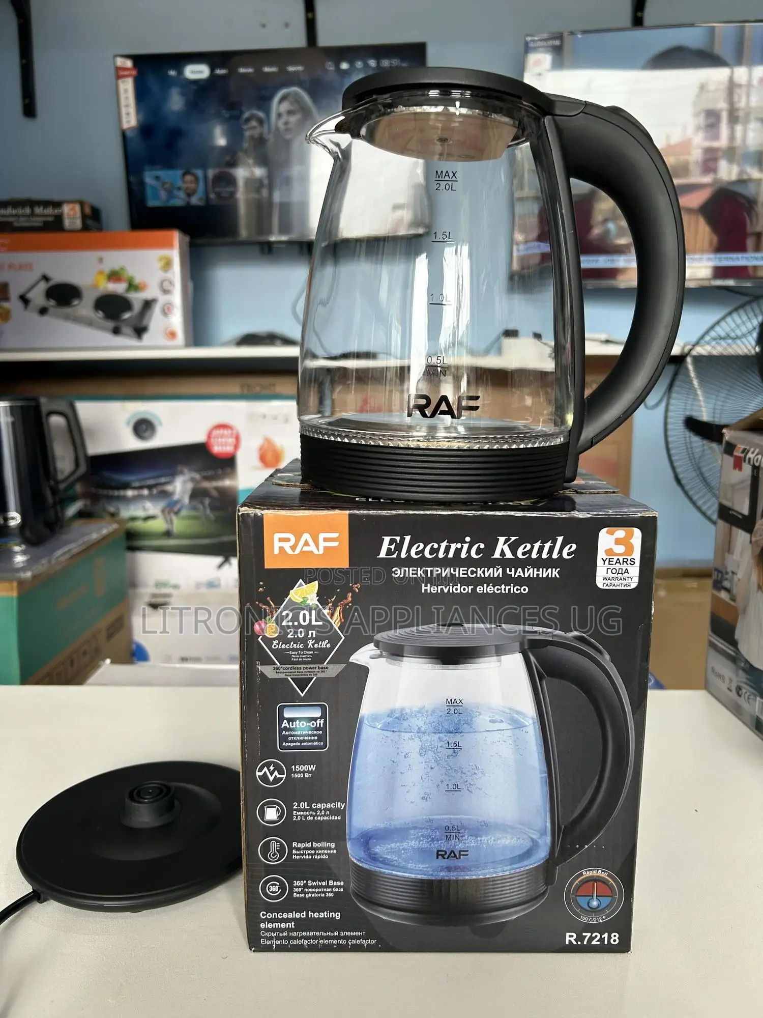 Glass Raf Electric Kettle