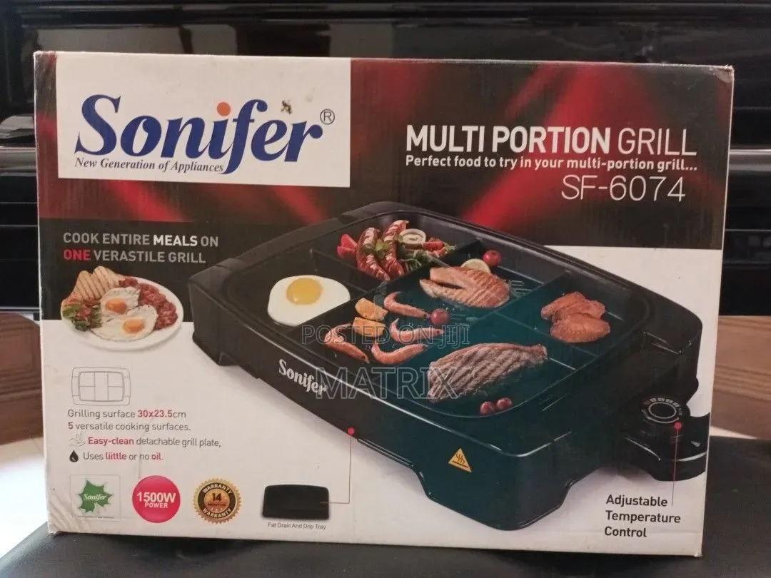 Sonifer Electric Multi Portion Grill Pan Sf-6074